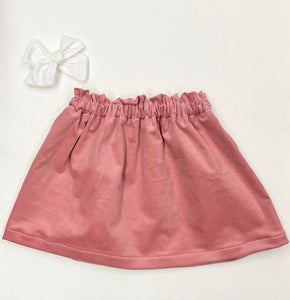 Antique Rose Corduroy Skirt