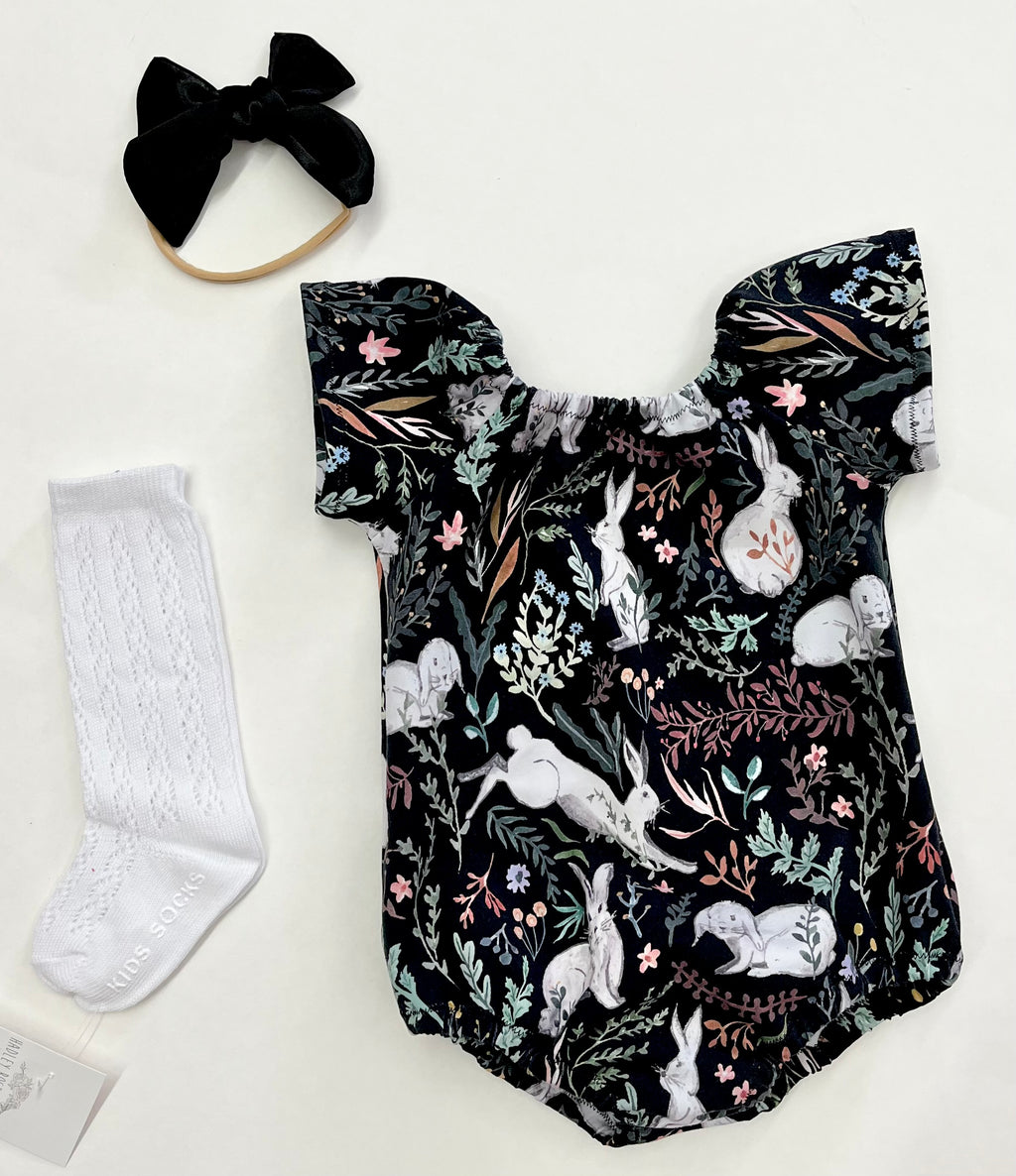 Bunny Floral Romper