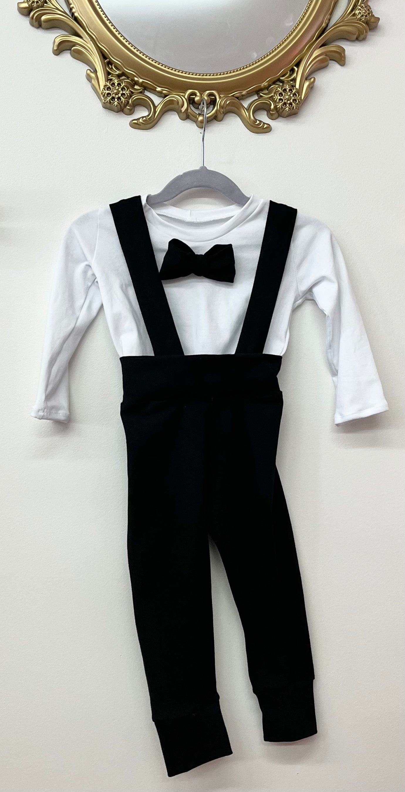 Suspender Suit (Black or Red)