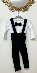 Suspender Suit (Black or Red)