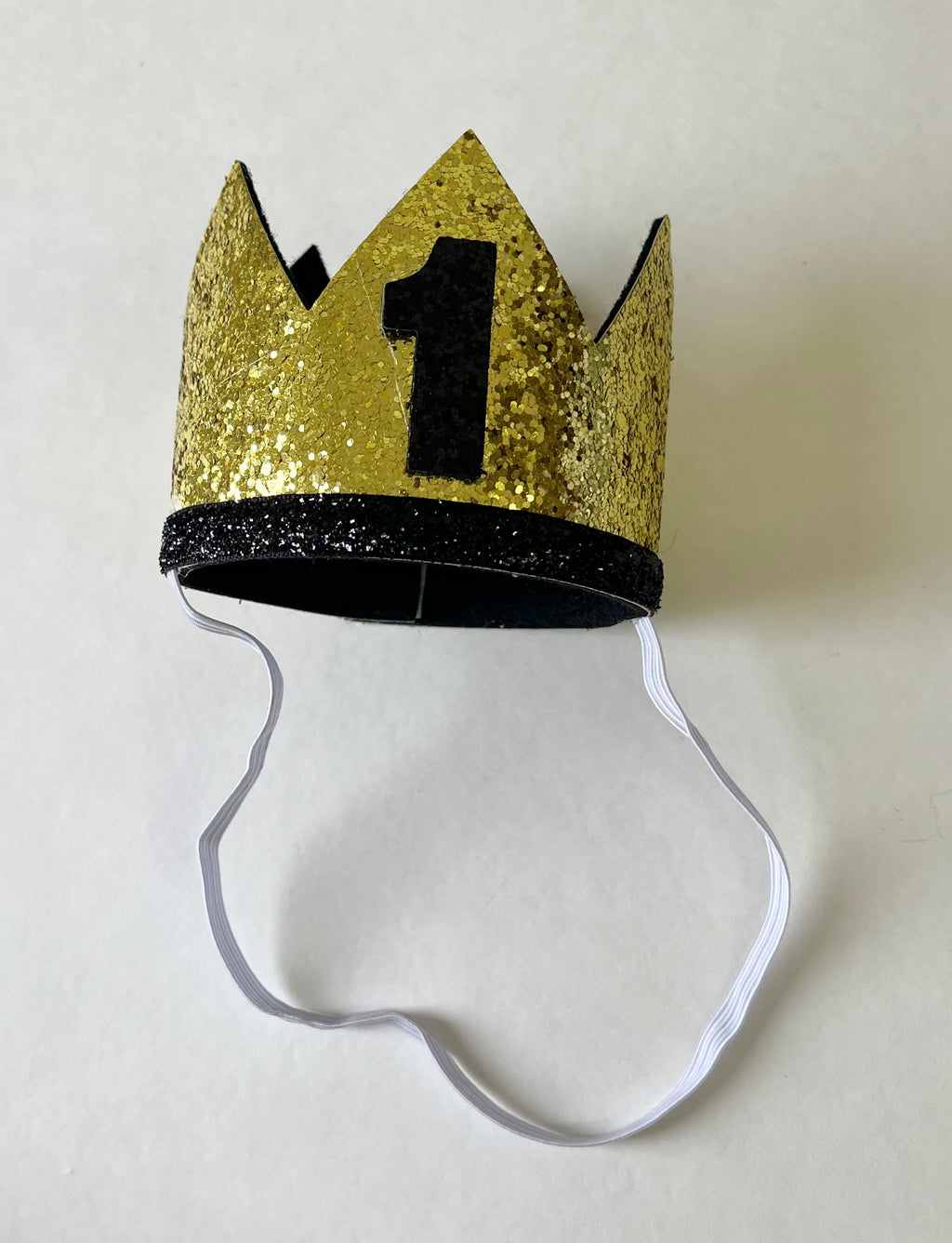1 Black and Gold Birthday Crown