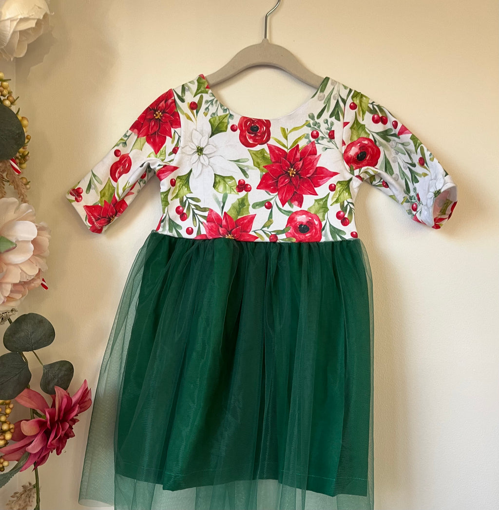 Poinsettia Tulle Dress