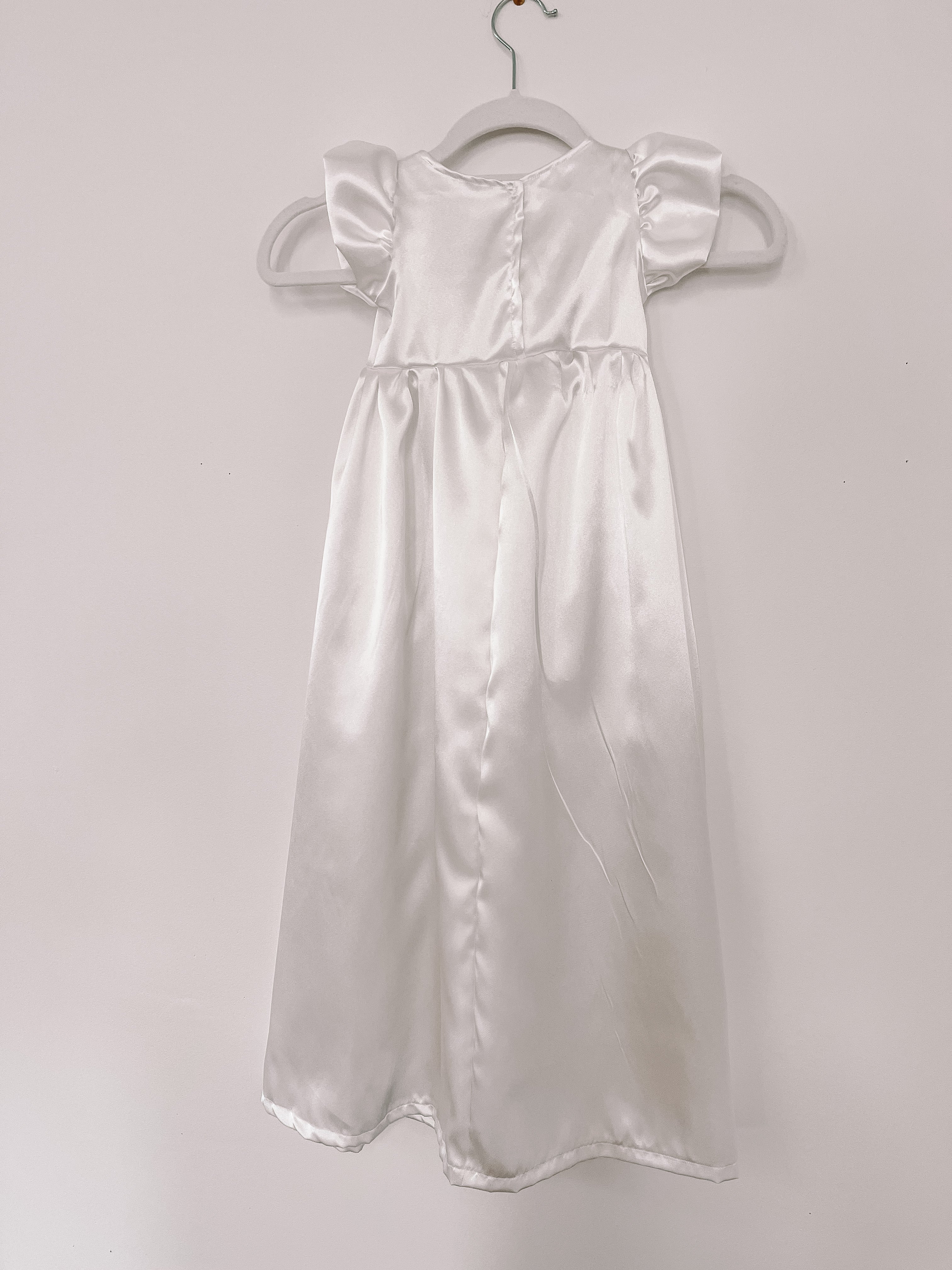 Satin Rufflesleeve Blessing Gown