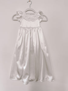 Satin Rufflesleeve Blessing Gown