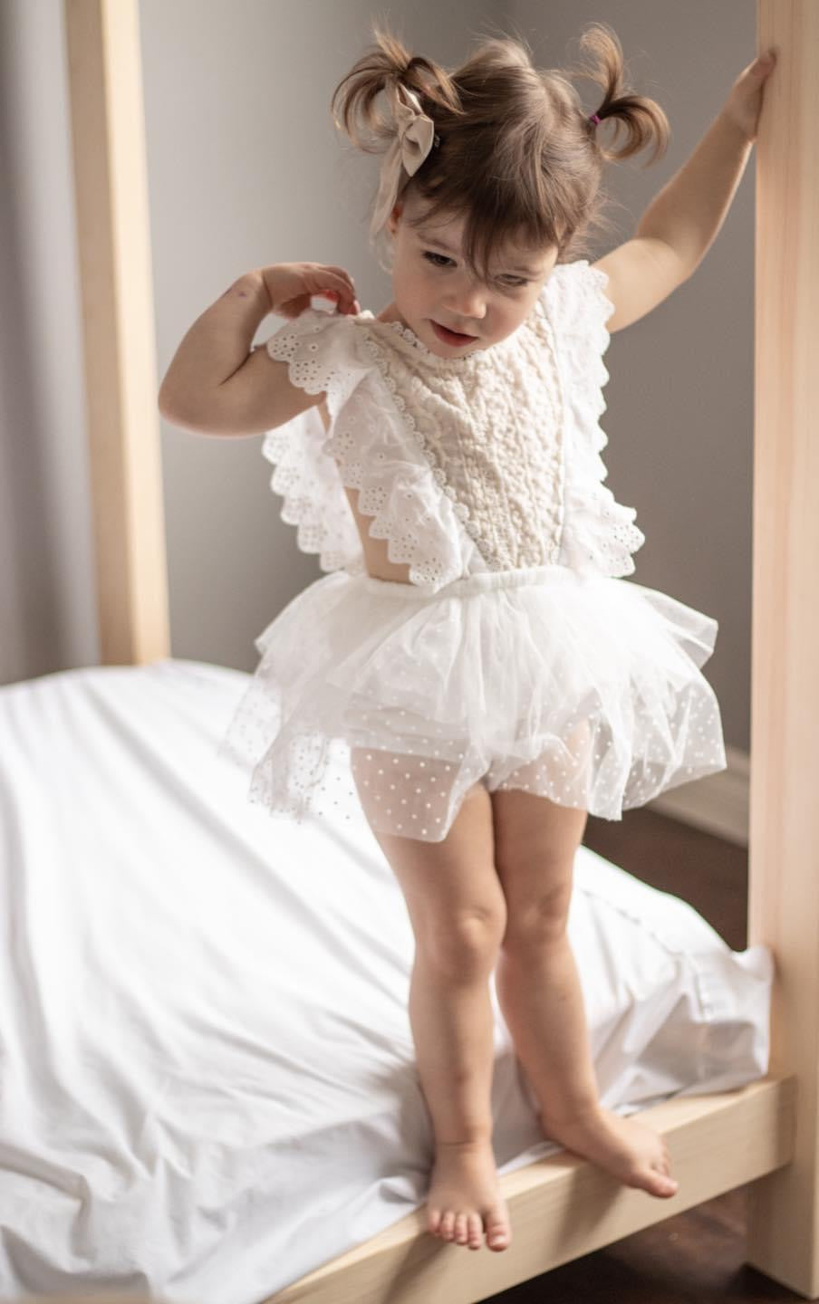 White Lace Romper