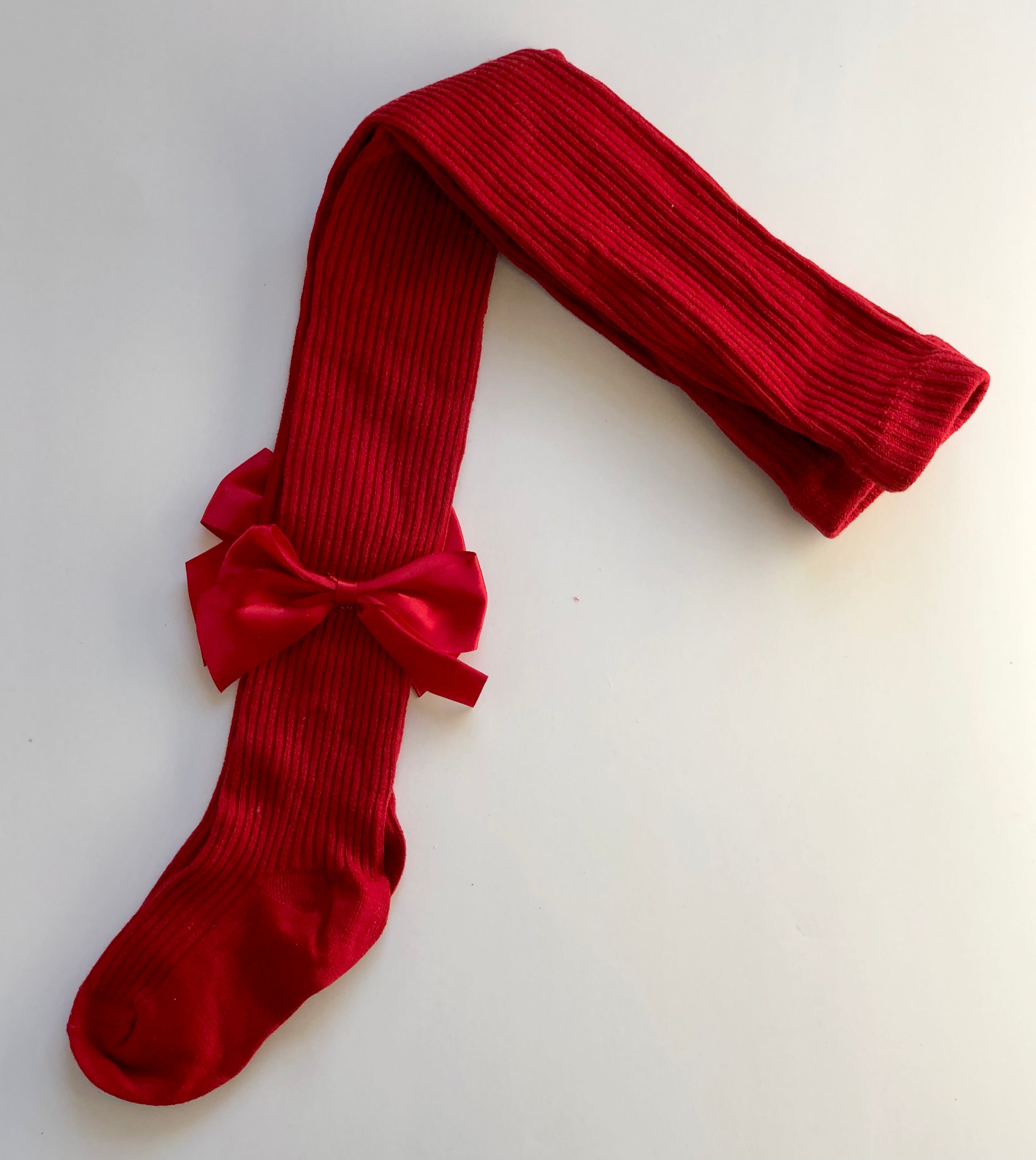 Red Bow Tights