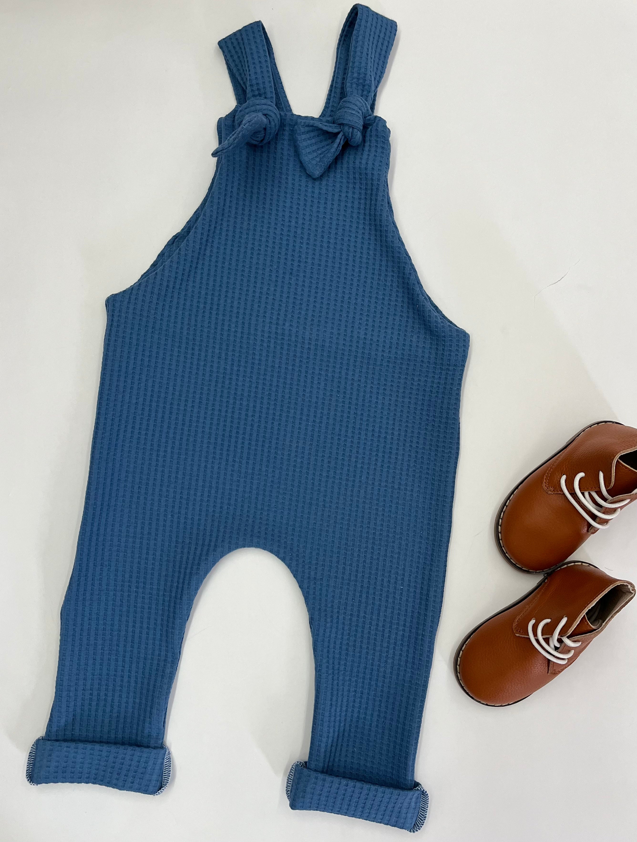 Waffle Knotted Pant Romper