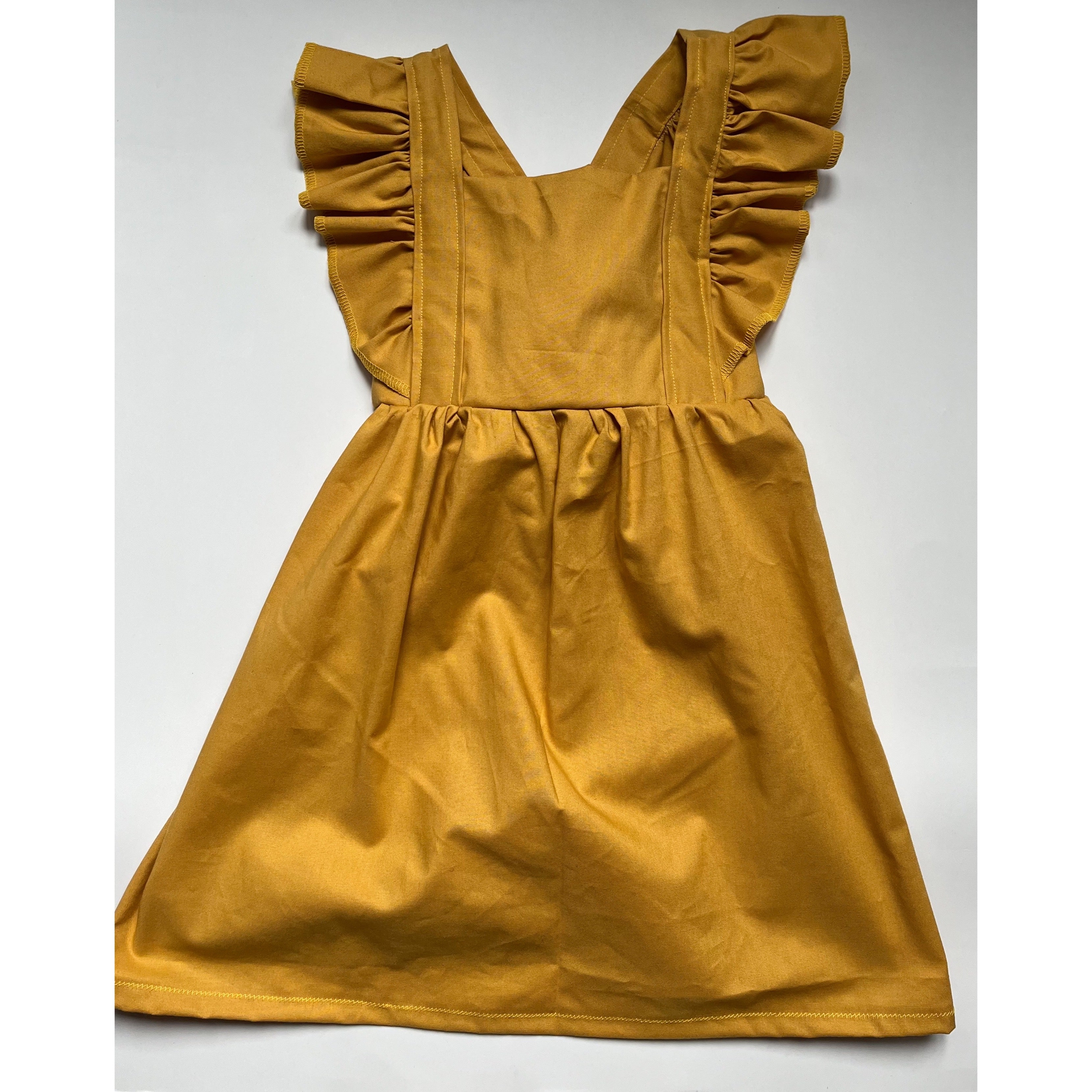 Mustard Ruffle Dress