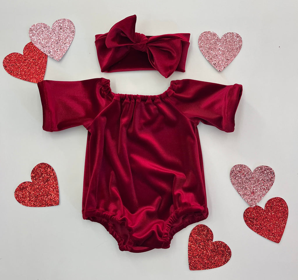 Red Velvet Romper