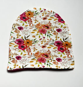 Fall Florals Slouch Beanie
