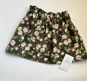 Olive & Pink Floral Skirt